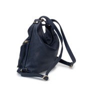 Geanta dama tip rucsac din piele naturala DiAmanti Faustina Bleumarin Inchis
